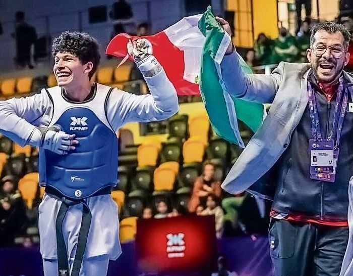Guillermo Cortés se corona tricampeón mundial juvenil de taekwondo en Tashkent