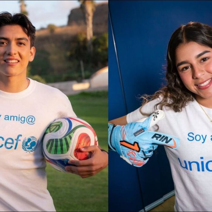 Gilberto Mora y Valentina Murrieta se suman a la campaña ‘Un Gol por la Infancia’ para apoyar a la niñez