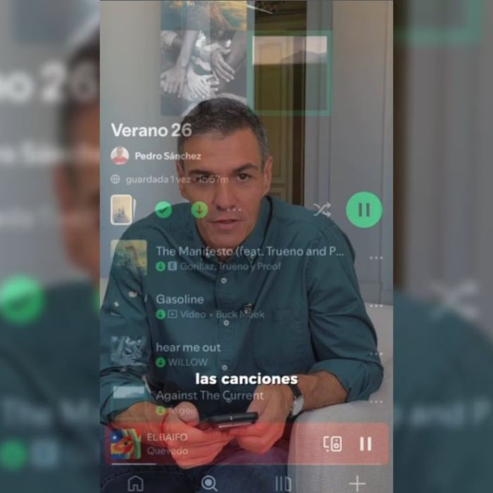 Pedro Sánchez recibe críticas por compartir su playlist de verano en plena crisis de Ceuta