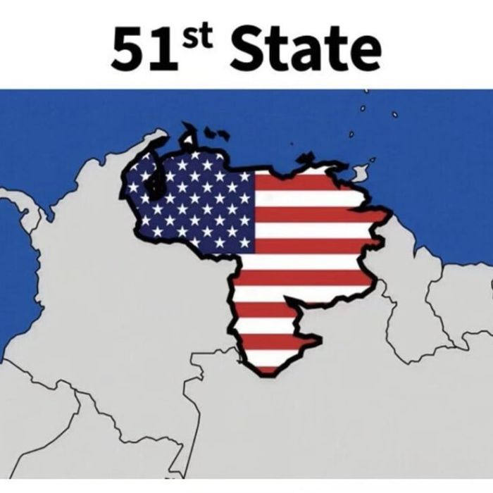 Trump muestra a Venezuela como el estado 51 y dice que aún no está lista para elecciones