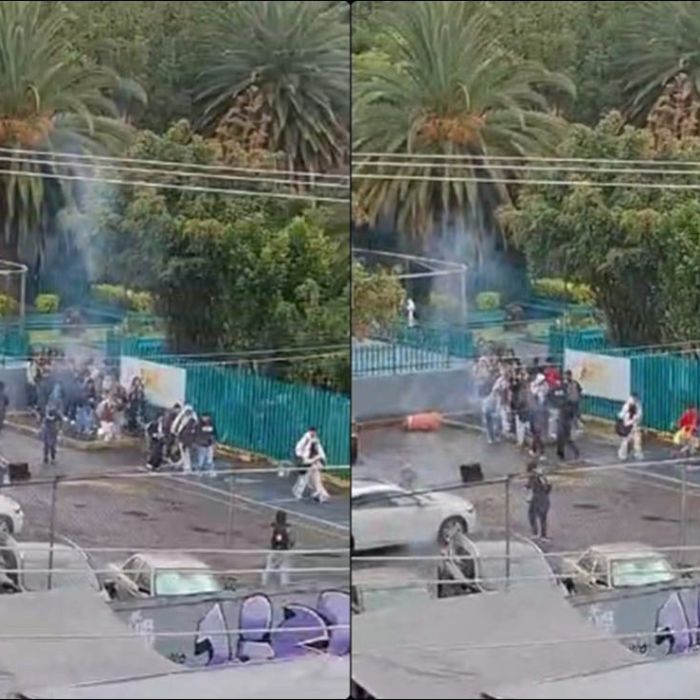 Embozados lanzan cohetones en el Bachilleres 6 de Iztapalapa; alumnos salen corriendo