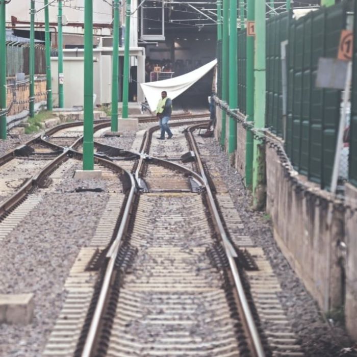 Sigue pendiente la instalación del cambio de vía en la terminal Tasqueña del Tren Ligero