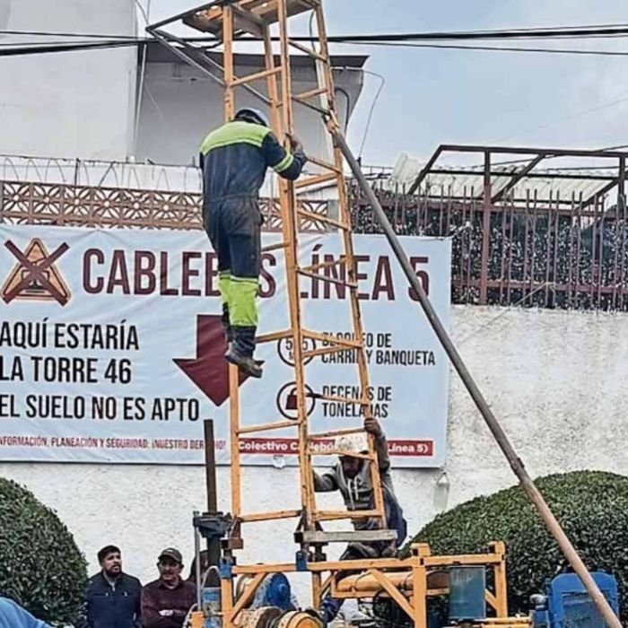 Vecinos protestan por instalación de pilote de la Línea 5 del Cablebús en Álvaro Obregón