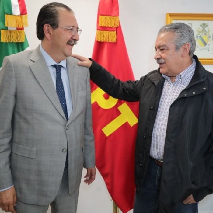 Reginaldo Sandoval refrenda respaldo del PT a Raúl Morón en Michoacán